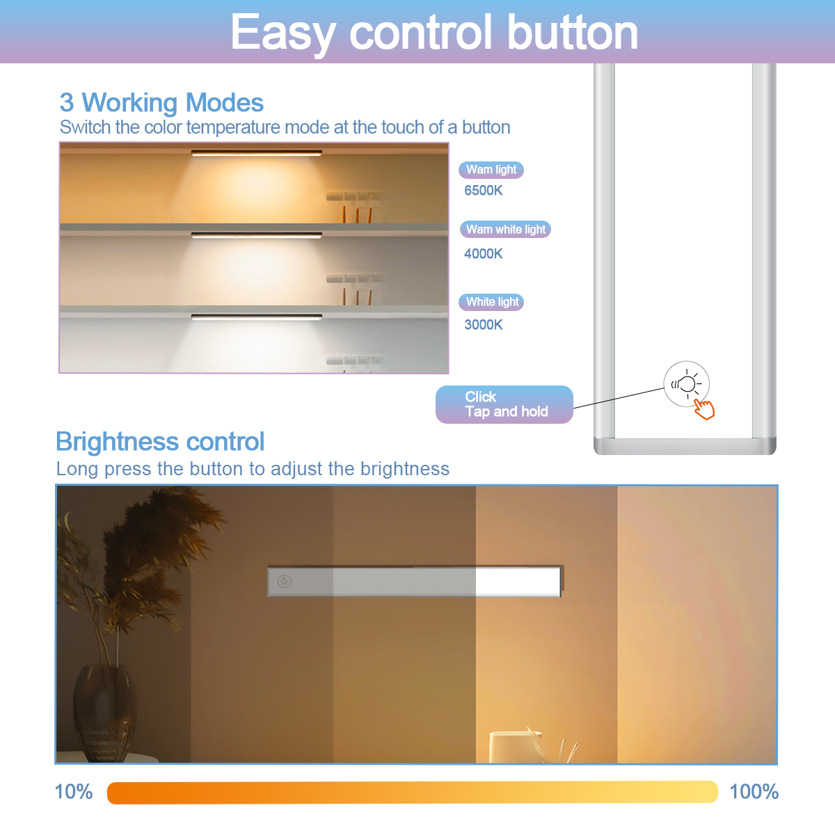 HCP256-雷达感应三色橱柜灯